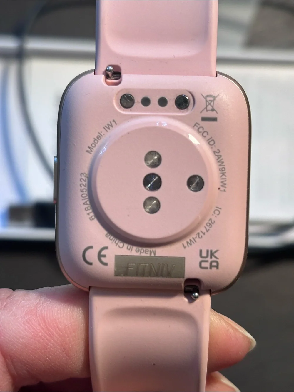 Pink Smartwatch - Women's Fitness Wearable